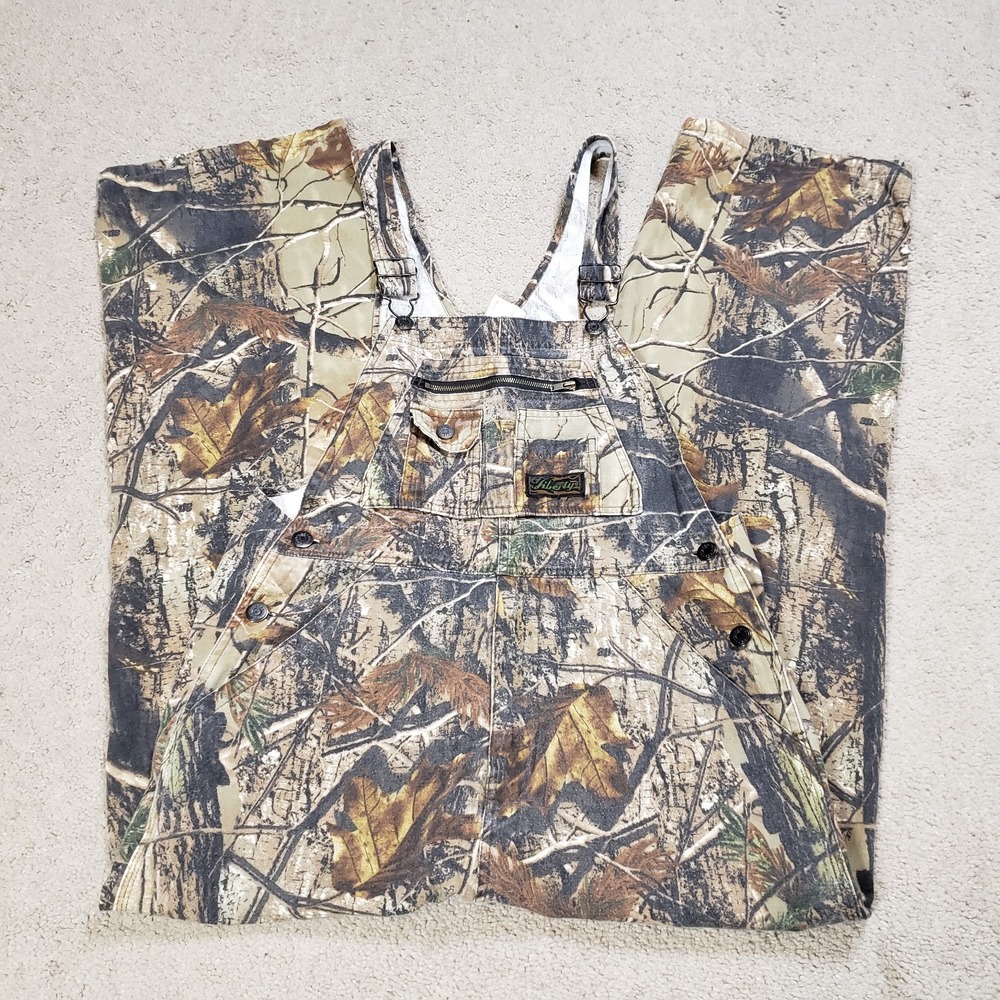 Liberty Realtree Camo Hunting Outdoor Overalls Girls 18 Reg Bib Non-Insulated‎